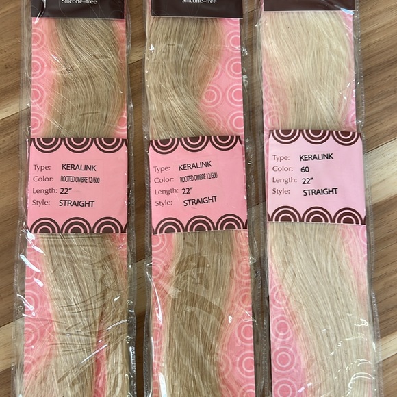 3 packs 22" Keralink Extensions new in package Donna Bella Hair - Picture 2 of 2